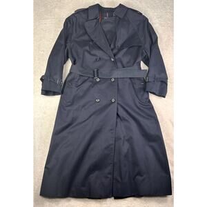 Vtg BURBERRYS Trench Coat Men’s Sz 16 UK L US Ex Long Nova Check Made In England